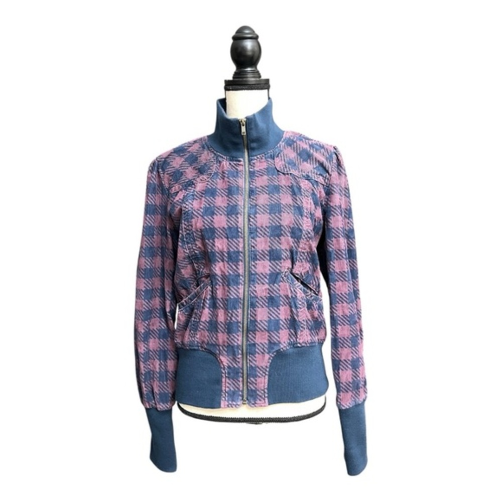 Tulle Blue and Pink Bomber Jacket Size XL